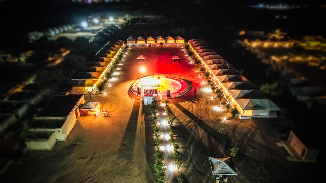 Camp in sam sand dunes jaisalmer